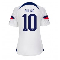 Ženski Nogometni dresi Združene države Christian Pulisic #10 Domači SP 2022 Kratek Rokav